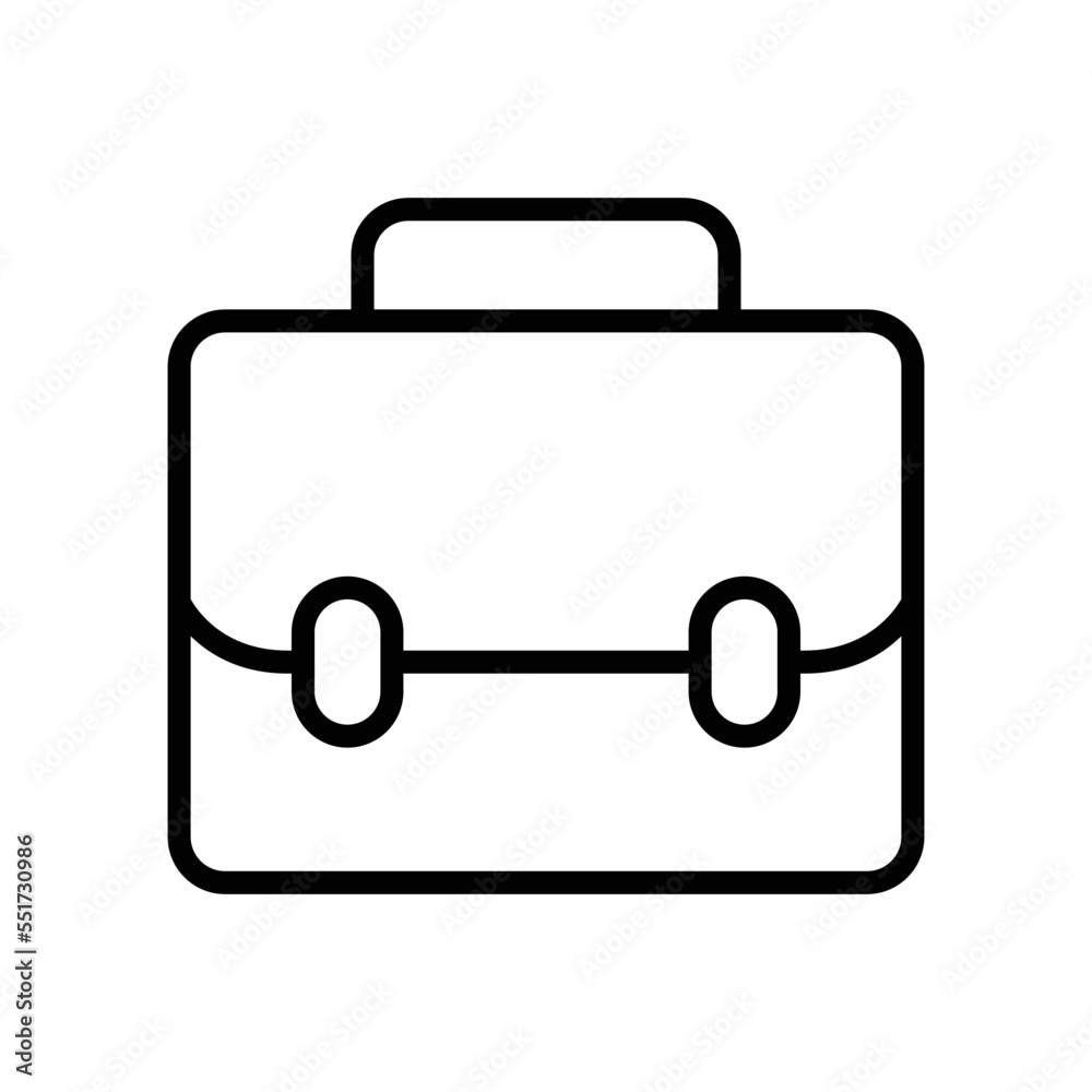 Briefcase bag vector icon symbol design Briefcase bag vector icon symbol design