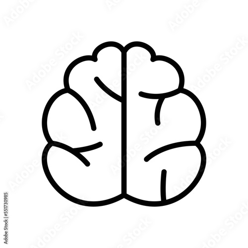 Brain mind vector icon symbol design