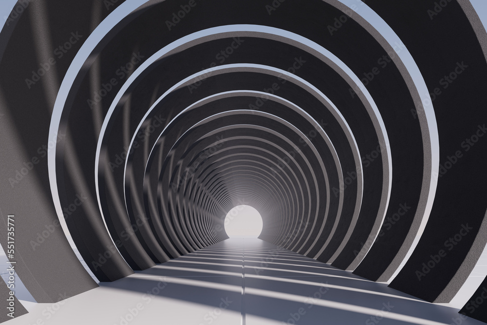 Obraz premium 3d rendering tunnel architecture picture