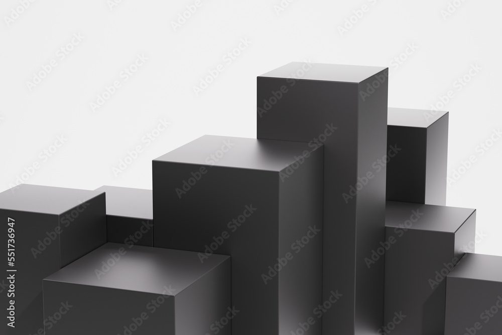 3d rendering cube title picture