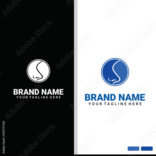 Nose logo template vector icon illustration design 