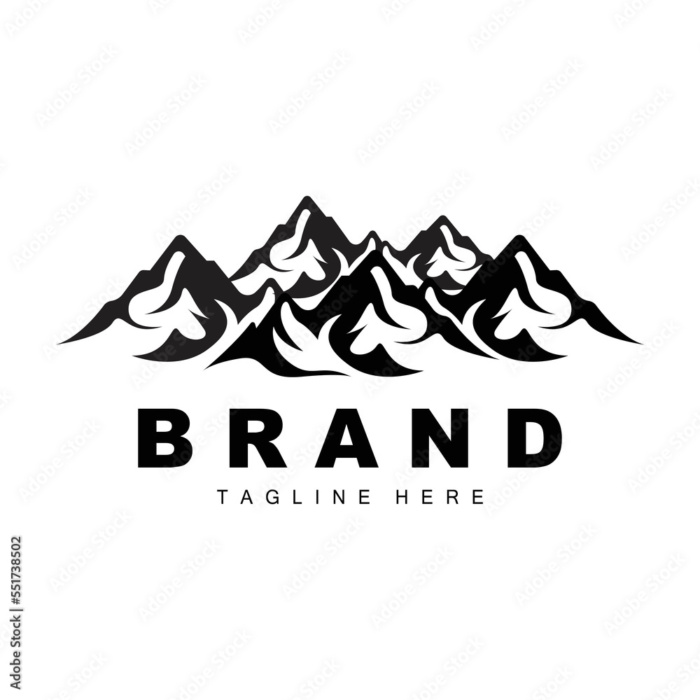 Mountain Logo, Vector Mountain Climbing, Adventure, Design For Climbing, Climbing Equipment, And Brand With Mountain Logo Mountain Logo, Vector Mountain Climbing, Adventure, Design For Climbing, Climbing Equipment, And Brand With Mountain Logo