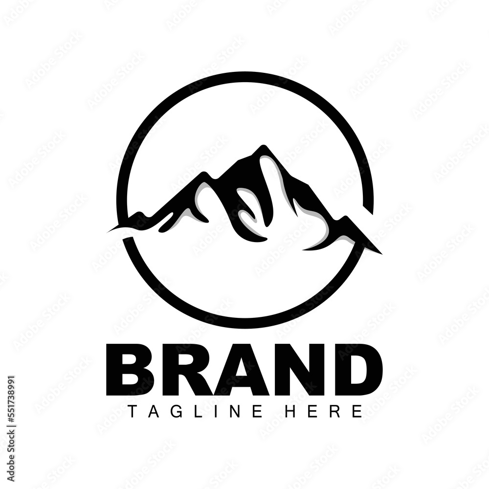 Mountain Logo, Vector Mountain Climbing, Adventure, Design For Climbing, Climbing Equipment, And Brand With Mountain Logo Mountain Logo, Vector Mountain Climbing, Adventure, Design For Climbing, Climbing Equipment, And Brand With Mountain Logo