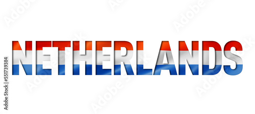 netherlands flag text font