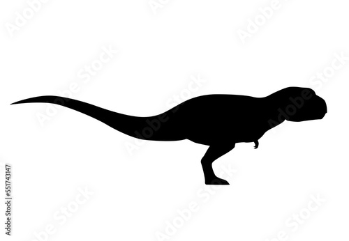 silhouette of a dinosaur