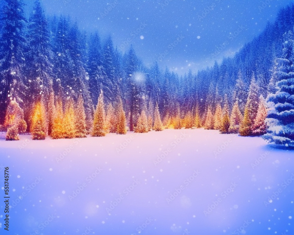 Fototapeta premium Christmas paradise