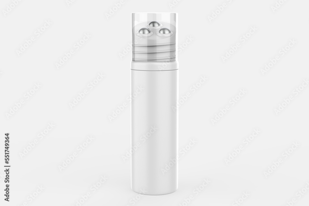 Cosmetic Bottle with Roller Ball Applicator Mockup. 3d illustration Cosmetic Bottle with Roller Ball Applicator Mockup. 3d illustration