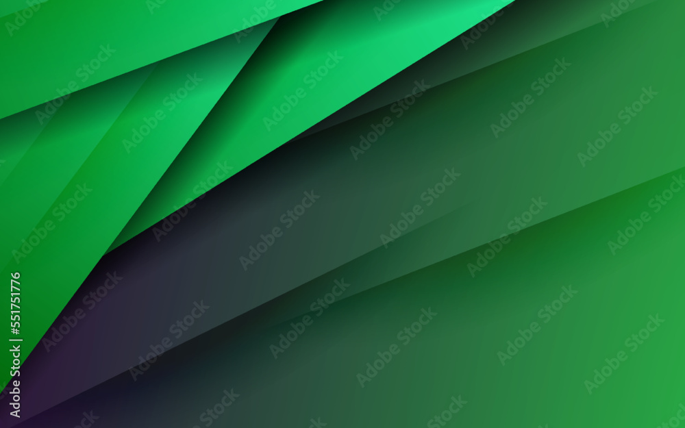 Abstract overlap layer papercut green color background Stock Vector ...