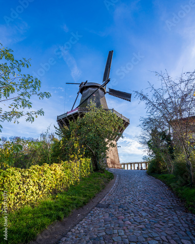 Historic Mill of Sanssouci view in Potsdam of Germany photo