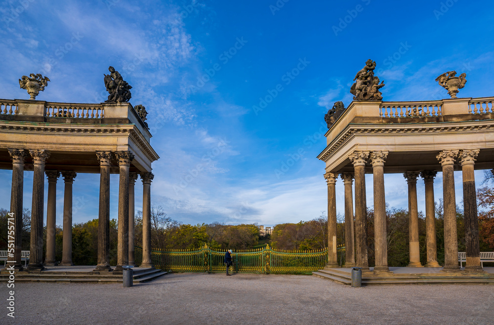 The courtyard of Sanssouci in Postdam City of Germany