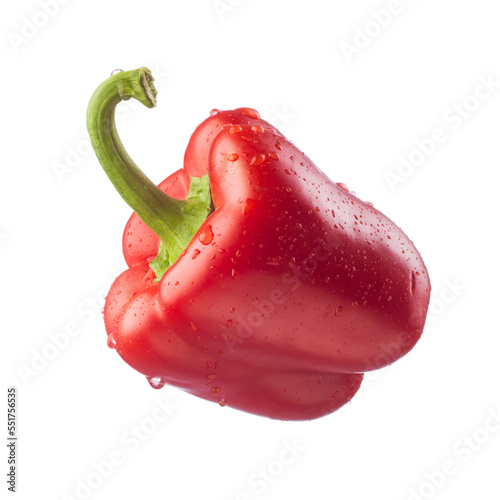 Tela Fresh bell pepper on white background