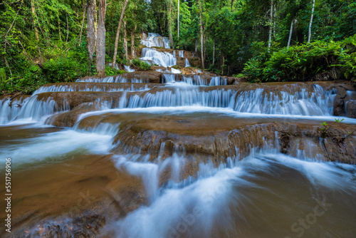 Fototapeta Naklejka Na Ścianę i Meble -  Pha Charoen Waterfall, Beautiful waterfall in tak  province, ThaiLand.