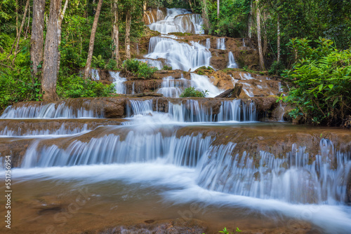 Pha Charoen Waterfall  Beautiful waterfall in tak  province  ThaiLand.