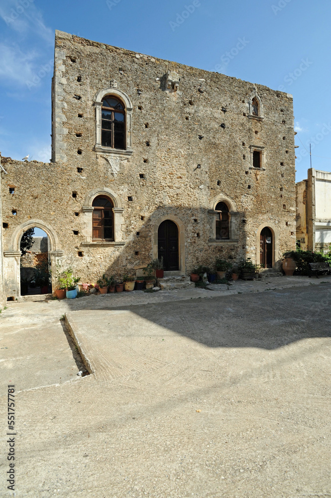 Le palais Rodino à Rodia près de Gazi en Crète