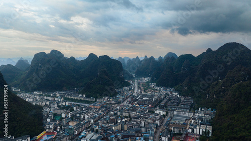 Beautiful China Landscape, Guilin, karst mountains and rivers