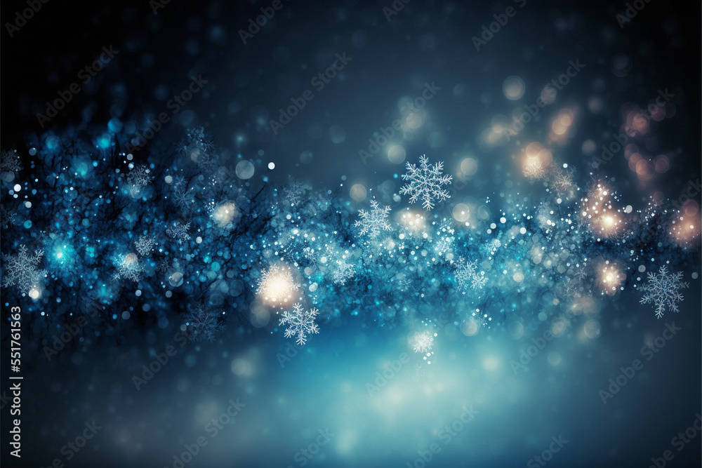 Magic holiday abstract glitter background with blinking stars and falling snowflakes. Magic holiday abstract glitter background with blinking stars and falling snowflakes.