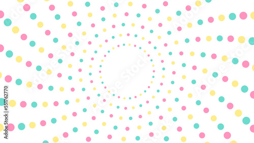 水玉の放射背景