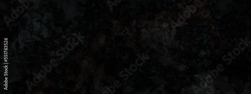 watercolor black wall texture. Abstract watercolor black grunge background. Dark backdrop. 