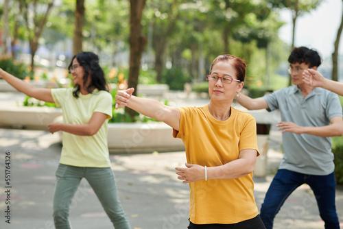 Senior Woman Exercising Outdoors