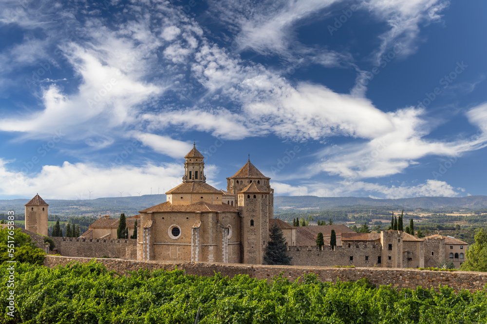 Royal Abbey of Santa Maria de Poblet, cistercian monastery, Catalonia, Spain