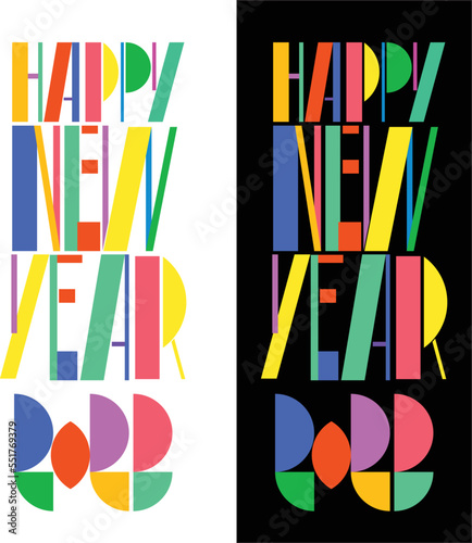 colourful and youthful new year wishes