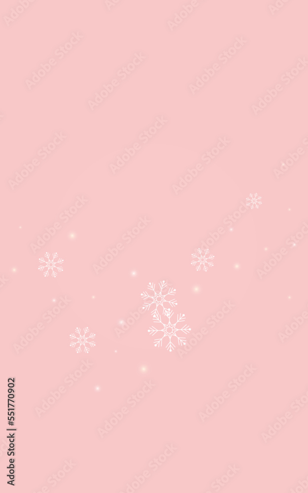 Gold Snowflake Vector Pink Background. Sky Snow Gold Snowflake Vector Pink Background. Sky Snow