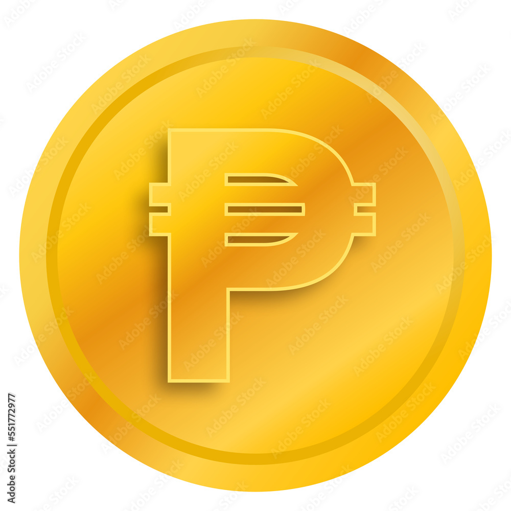 Obraz premium gold coins with peso sign