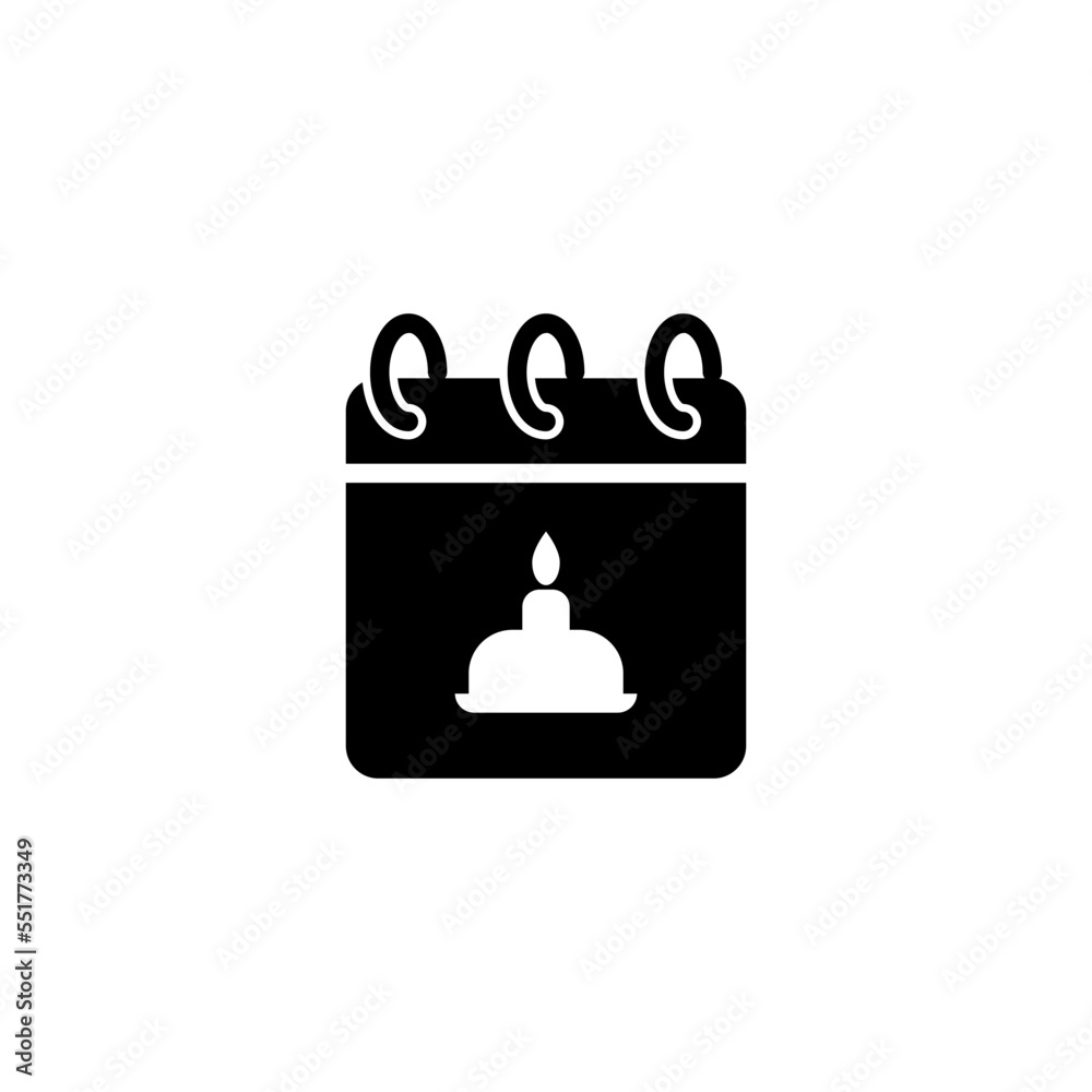 birth date icon vector design templates