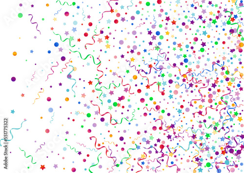 Colored Spiral Abstract Vector White Background.