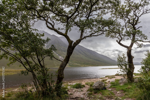 Obraz na płótnie Glen Etive is a glen in the Highlands of Scotland. The River Etive rises on the peaks surrounding Rannoch Moor w salonie