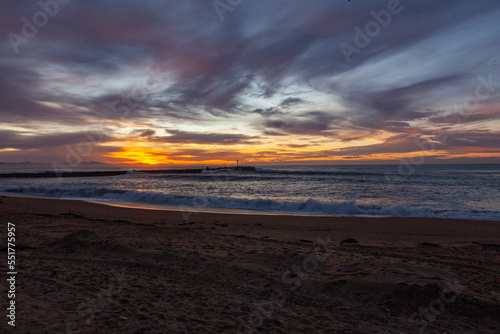 sunset at the beach