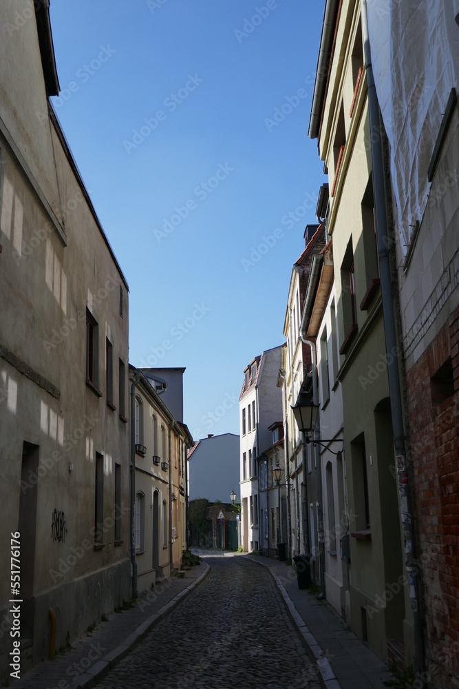 street in the old town of Wismar