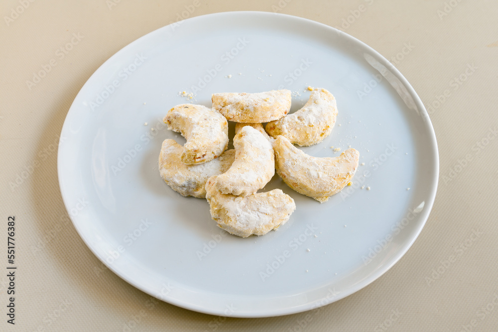 Table scene of assorted take out or delivery foods. Traditional Turkish cuisine. Various Turkish desert and cake. Top down view on a table. Table scene of assorted take out or delivery foods. Traditional Turkish cuisine. Various Turkish desert and cake. Top down view on a table.