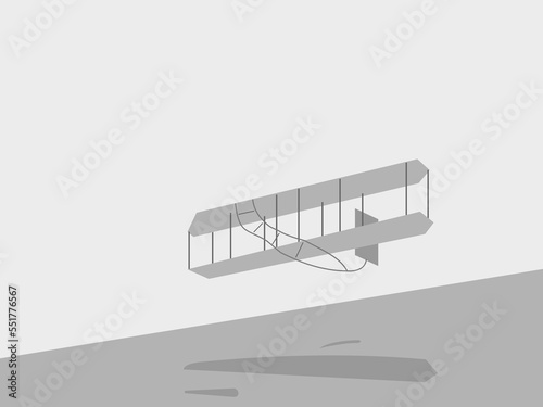 wright brothers day vector illustration flat design