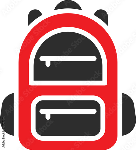 Study bag Vector Icon
