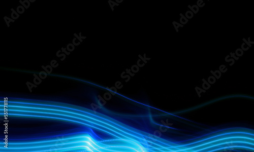 blue light painting abstract background with glowing lines