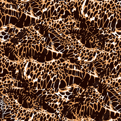 Abstract Animal Spots. Decorative vector seamless pattern. Repeating background. Tileable wallpaper print. 