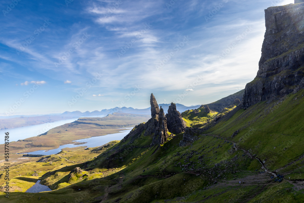 Old Man of Storr. The Storr is a rocky hill on the Trotternish peninsula of the Isle of Skye in Scotland.