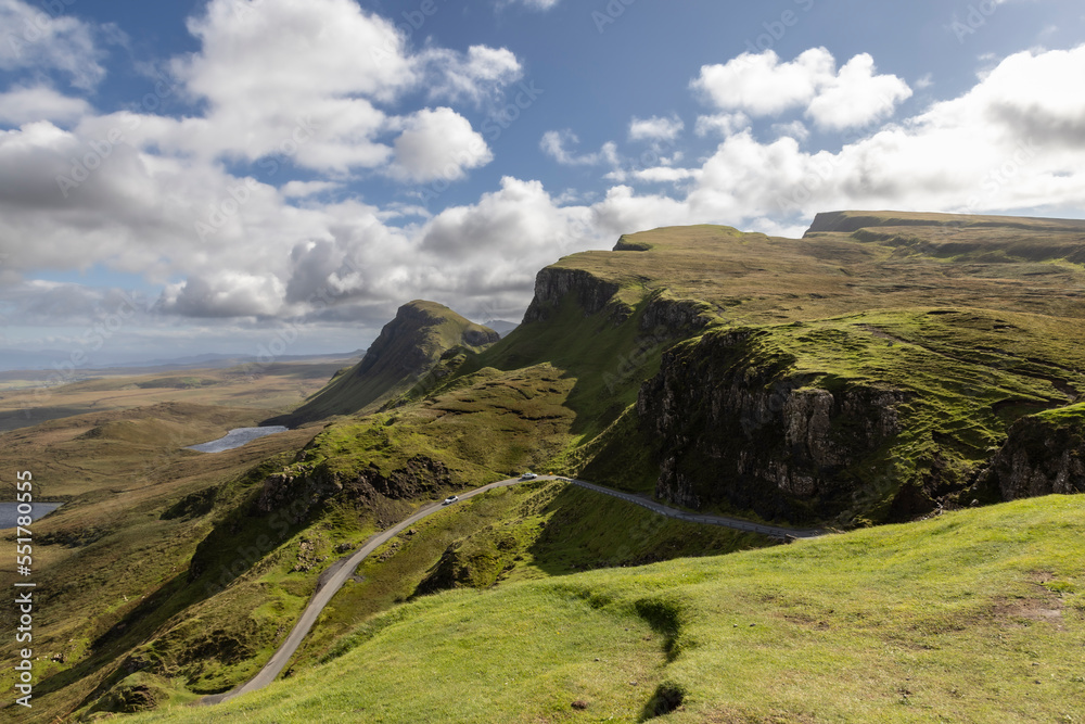 Quiraing is a geological formation on the Scottish Isle of Skye and a hiker's paradise