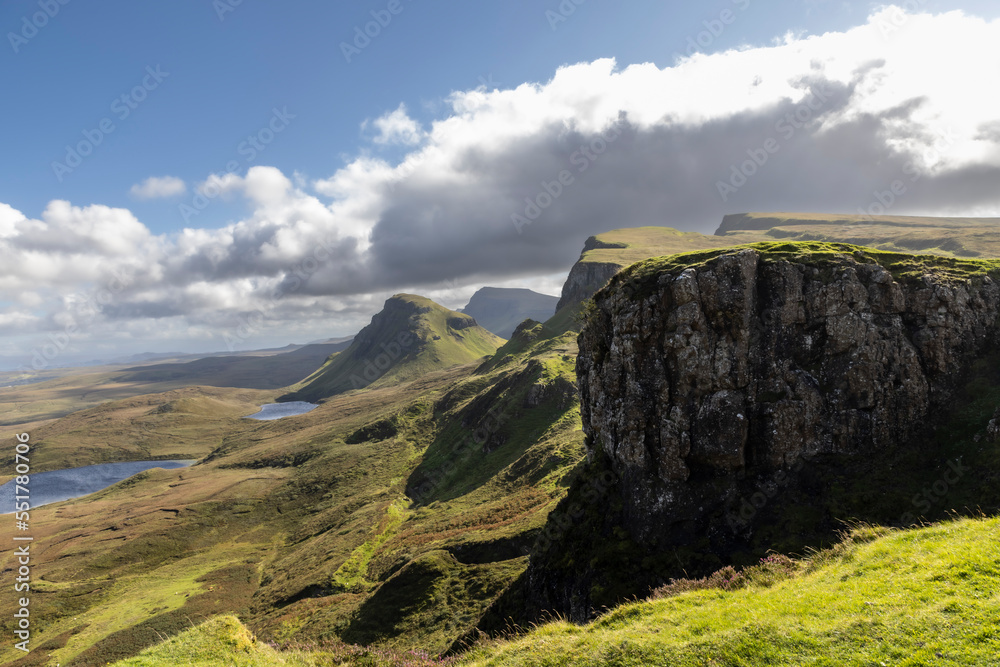 Quiraing is a geological formation on the Scottish Isle of Skye and a hiker's paradise