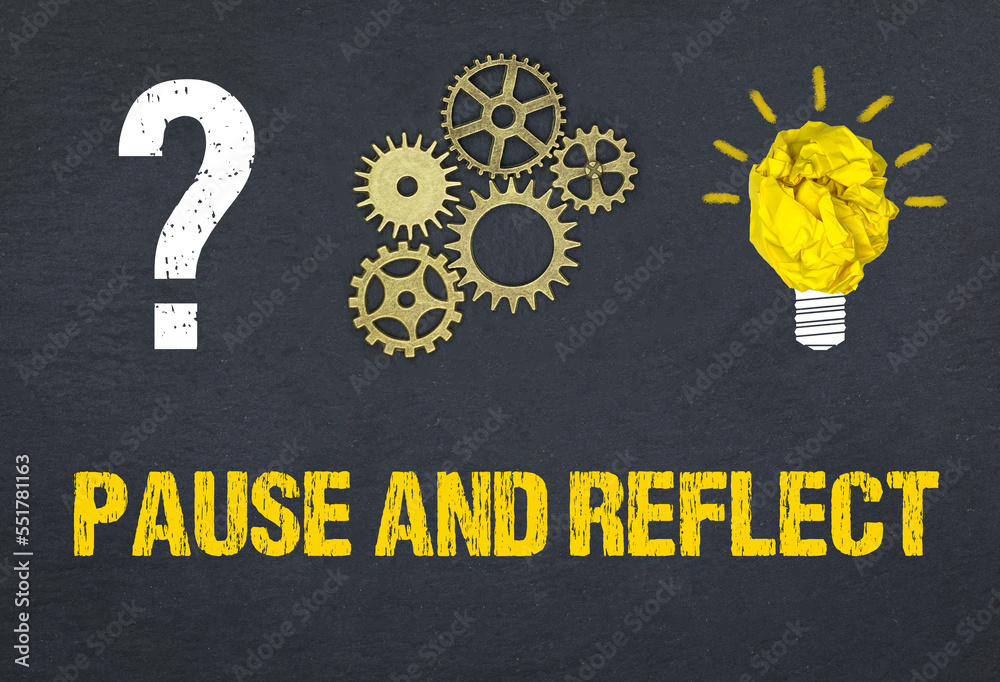 Obraz premium pause and reflect
