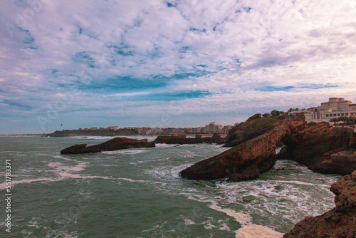 rocks on the coast in france