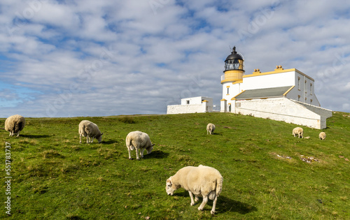 Stoer Head Lighthouse was built on Stoer Head.It is at the end of a 5 km long track which branches off the B869 Lochinver to Unapool road photo