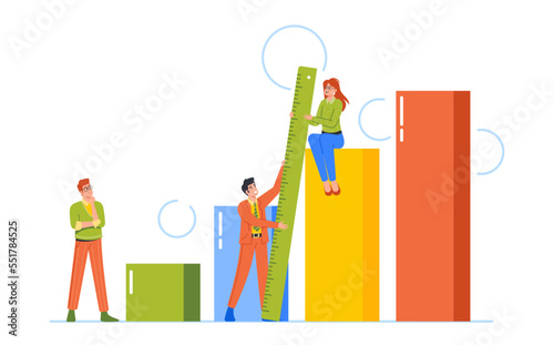Benchmark Measurement, Improvement, Growth Concept. Kpi, Key Performance Indicator To Evaluate Success