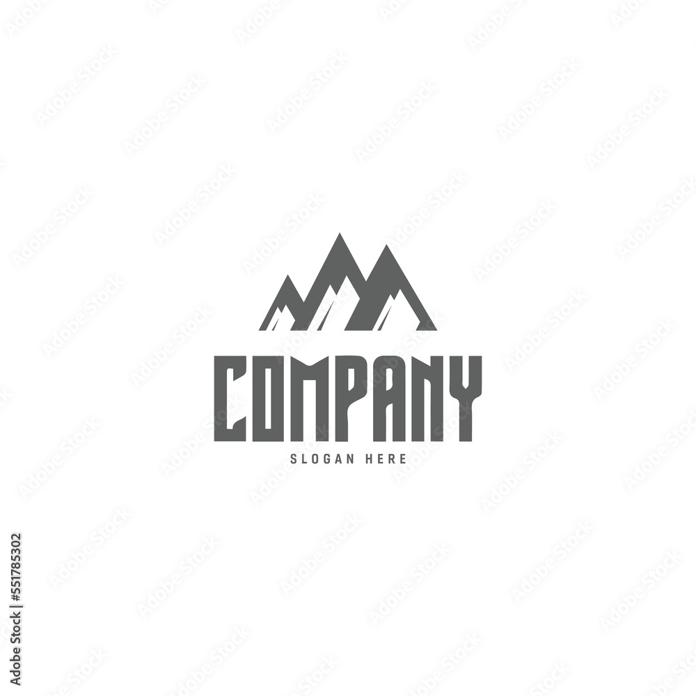 Mountain Logo, Mountain nature  Logo template