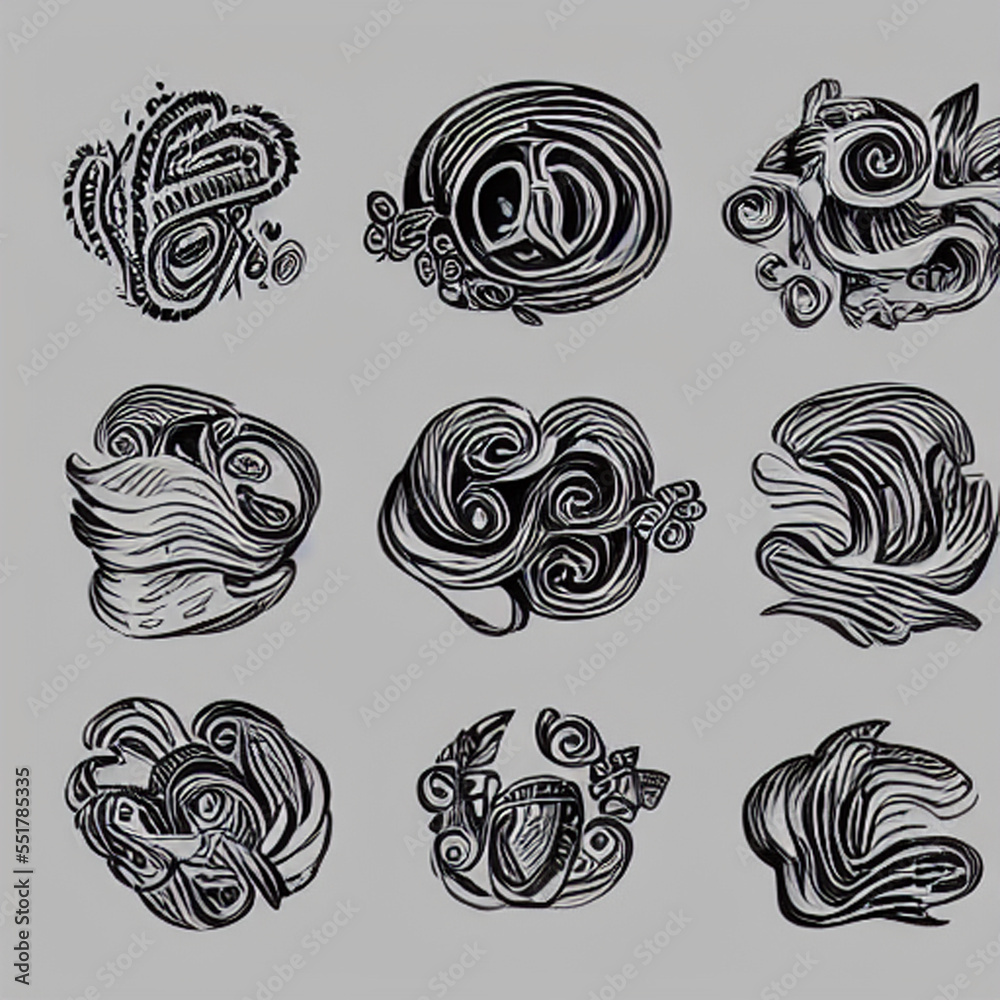 hand-drawn doodle elements for adding character and personality to designs hand-drawn doodle elements for adding character and personality to designs