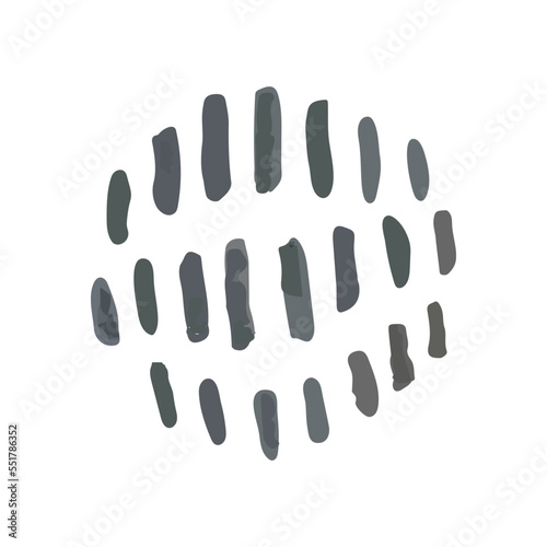 Vector Abstract Doodle Pattern Isolated on White Background