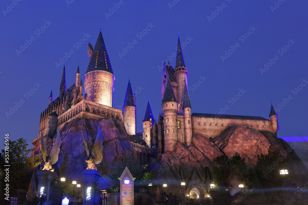 Naklejka premium Beijing Universal Resort in China, in a winter day.