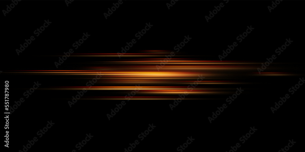 Light and stripes moving fast over dark background. Light and stripes moving fast over dark background.