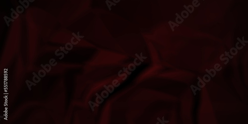 Dark Black and red facbric paper crumpled texture. dark black and red backdrop textured crumpled black paper background. panorama black paper texture background, crumpled pattern